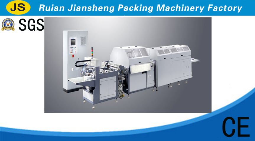 Automatic string threading machine for paper handbag